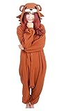 Honeystore Anime Tier Lovely Cosplay Halloween Kostüm Kleidung Nachbar Pyjamas ?raun Bär Schlafanzug M - 