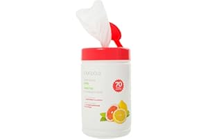 CHOICE ONE MEDICAL PÜRDOUX ™ CPAP mask wipes with grapefruit lemon scent, canister of 70 wet wipes