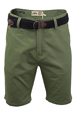 Tokyo Laundry - Bermuda Chino Homme (ceinture offerte) (Light Kaki) XL