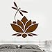Produktbild Ajcwhml Lotus  Vinyl wandaufkleber Dekoration Meditation Yoga Studio raumdekoration wandtattoo mädchen Schlafzimmer wandbild 42x57 cm