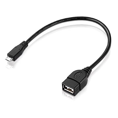 adaptare Câble OTG Micro-USB fiche mâle + prise USB femelle