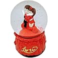 Love Couple Snow Globe ~ Musical ~ 100mm ~ Wind up ~ Indoor ~ Dancing, Decoration JR23047 (Design A)