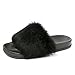 Produktbild Damen Slipper VENMO Lady Plüsch Herbst und Winter Zuhause im Freien Plüsch dicke untere Hausschuhe (SIZE 36, Black)