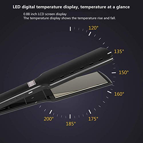 Professional Wide Plate Hair Straightener Negative Ion Constant Temperature Hair Care Ceramic Coating Constant Temperature Perm Does Not Hurt Hair Multi-Range Adjustment LCD Display reviews Professional Wide Plate Hair Straightener Negative Ion Constant Temperature Hair Care Ceramic Coating Constant Temperature Perm Does Not Hurt Hair Multi-Range Adjustment LCD Display