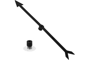 TINOALY Grande Toupie à Flèches, Toupie à Flèches avec Ventouse, Toupie de Jeu Stable Toupie de Jeu à flèches Accessoires de Jeux de Société pour Activités en Classe Jeux de Fête (Noir)