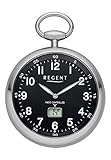 Regent Unisex-Armbanduhr Analog, digital Quarz, Funk One Size, schwarz, Silber