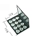 Ularma Makeup Empty 12pcs Aluminum Magnetic Eyeshadow Lipstick Blusher Pans Palette