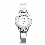 Handarbeit Classic Uhr Damen Armbanduhr massiv 925 Sterling Silber Chronograph #1926