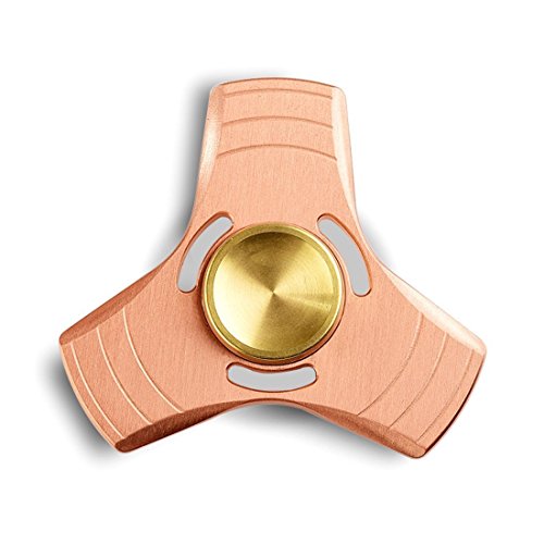 Fidget Spinner, GEOTEL Tri Metal Fidget Hand Spinner EDC Toy, ADHD Focus Stress Relief Time Killing Helper, Ultra Durable High Speed Bearing, 3-6 Min Spins (Red Copper) Fidget Spinner, GEOTEL Tri Metal Fidget Hand Spinner EDC Toy, ADHD Focus Stress Relief Time Killing Helper, Ultra Durable High Speed Bearing, 3-6 Min Spins (Red Copper)