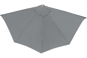 nonotse Halbrund Sonnenschirm Umtauschdeckel,2.7m Balkon Sonnenschirm Umtauschdeckel,Terrassenschirm Umtauschdeckel,Balkon Kleiner Sonnenschirm Umtauschdeckel(Nicht Schirmrahmen enthält und Sockel)