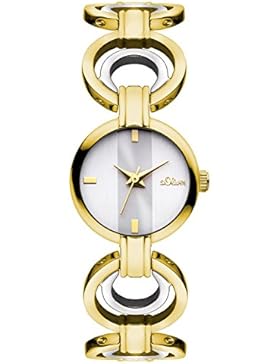 s.Oliver Damen-Armbanduhr XS Analog Quarz Edelstahl SO-3051-MQ