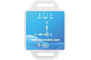 WITMOTION 【Enregistreur de données d'accéléromètre hors ligne 9 axes】 Gyroscope haute précision WT901SDCL + angle (précision XY 0,05 °) + magnétomètre avec filtrage de Kalman, capteur d'inclinomètre MPU9250