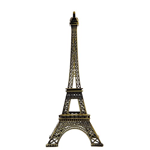 Eiffel Tower Decor -Metal Paris Eiffel Tower Statue Figurine Replica Drawing Room Table Decor Jewelry Stand Holder for Cake Topper,Gifts,Party and Home Decoration