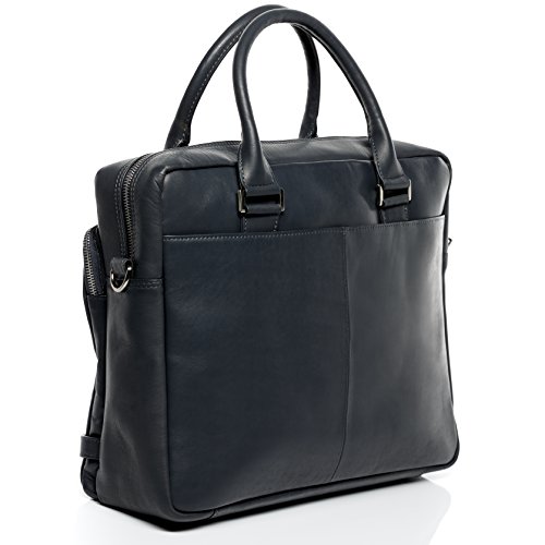 FEYNSINN Laptoptasche BETH – Umhängetasche groß fit für 15″ laptop, iPad – Schultertasche echt Leder - 3