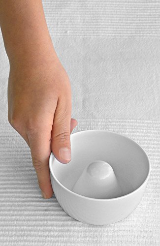 Aschenbecher Ascher aus Kunststoff – 4 Stück – Farbe: Weiß – Durchmesser 10,0 cm – einfach – cool – günstig - 3