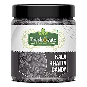 FRESHOEATZ Black Pepper Flavoured Candy 400 gms | Kali Mirch Candy| Kala Khatta candy [Jar Pack]