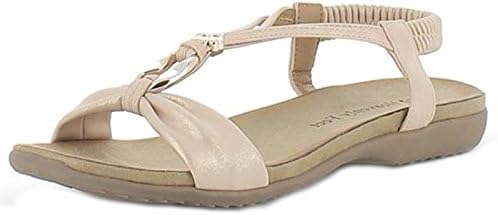 Heavenly Feet Catalina Gold Womens Sandals - UK 6/EU 39, Black Gold Multi