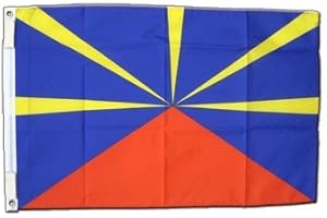 FLAGGENFRITZE Drapeau France Réunion - 60 x 90 cm
