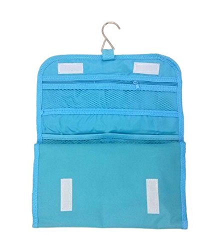 malirona Kulturtasche Badezimmer Reisetasche Waschen Tasche für die Werkzeuge mit Haken zum Aufhängen blau - 3
