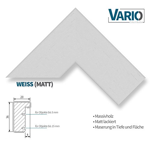 Objektrahmen FrameBox VARIO36 Weiß (matt) 30x40cm zum Einrahmen von Trikots - 2