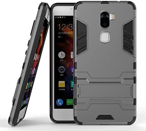 LeEco Cool1 Armor Case DWaybox 2 in 1 Hybrid Heavy Duty Hard Back Cover Case with kickstand for Coolpad Letv LeEco Cool1 / Le Cool1 5.5 Inches (Gray)