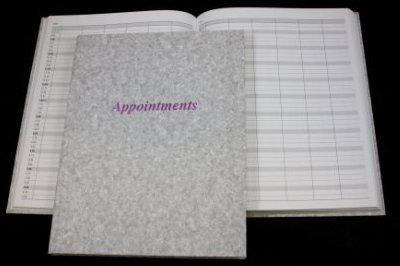 Hairdressing salon appointment book - Grey -6 Column