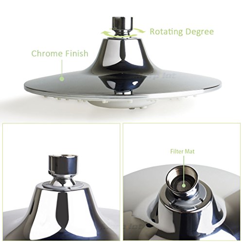 Handbrause von Morpilot Bluetooth Duschkopf Lautsprecher Musik Telefon wasserdicht Eingebauter Typ G1/2 (Durchmesser 21.5cm) - 6