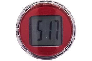 DTREEL Mini reloj impermeable para motocicleta, relojes digitales impermeables, motocicleta adhesiva, reloj de coche para salpicadero, mini relojes de ventilación de coche pequeños, para bicicleta,