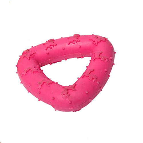 Rubber-Pet-Dog-Triangle-Funny-Chewing-Tranining-Toy-For-Teeth-Healthy-Random-Color