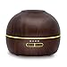 Produktbild hysure Aroma Diffuser Luftbefeuchter Duftlampe Duftvernebler Vernebler Humidifier Raumduft Diffusor Ultraschall Elektrisch Leise Holz Aromatherapie, 300ml Dunkel Holzoptik
