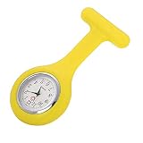 TianWlio Armbanduhren Damen Mode Silikon Krankenschwester Uhr Brosche Tunika Taschenuhr mit Freiem Batterie Doktor Medizinischem