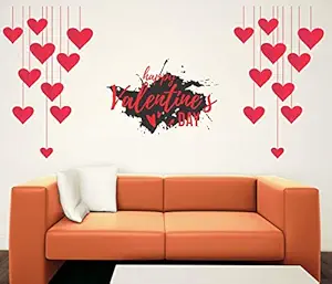 Sticker Studio Valentines Day Wall Sticker & Decal (PVC Vinyl, Size - 58 cm X 43 cm)