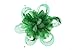 VGLOOK Flower Feather Fascinator Headband Wedding Headwear For Ladies Day Race Royal Ascot Green