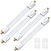 Produktbild deleyCON 4X Fensterdurchführungen SAT Kabel 17cm Flexibel 26cm Länge Kupplung Fenster & Türen Vergoldet Extrem Flach Geschirmt Klebepads - Weiß