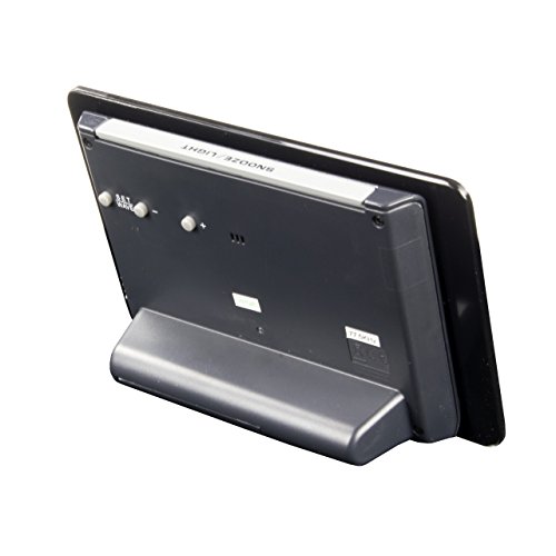 Funkwecker digital mit Glas in schwarz – wunderschönes Design - 4