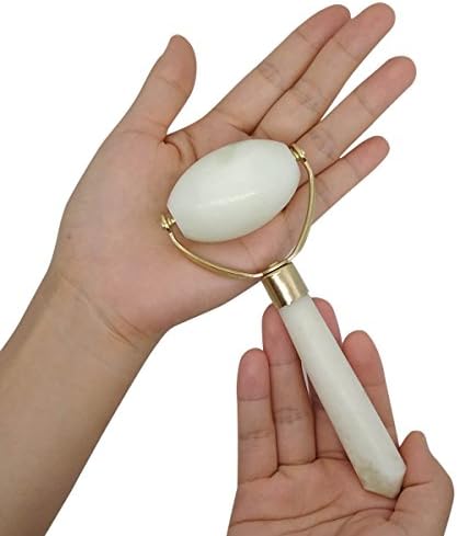 Jade Stone Facial Message Roller,Face,Neck,Back,Hand Healing Slimming Massager, Great Tools for Therapeutic Relief and Skin Renewal …