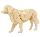 Saflyse 3D DIY dreidimensionale 3D-Puzzles Holz Puzzle (Hunde)