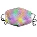 Produktbild Fashion Outdoor Mouth Mask with Design, Kids Colourful Magic Mermaid Tail Dust Mask, Antibacteria Comfortable Activated Carbon Filter Insert Washable Polyester Mouth Mask with Adjustable Straps
