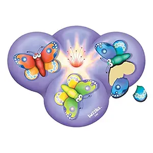 Platapilla USA PPAS005 Butterflies on a Flower Shaped Laser Cut Puzzle