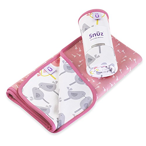 Snuz Reversible Baby Blanket - Little Tweets Bird Print