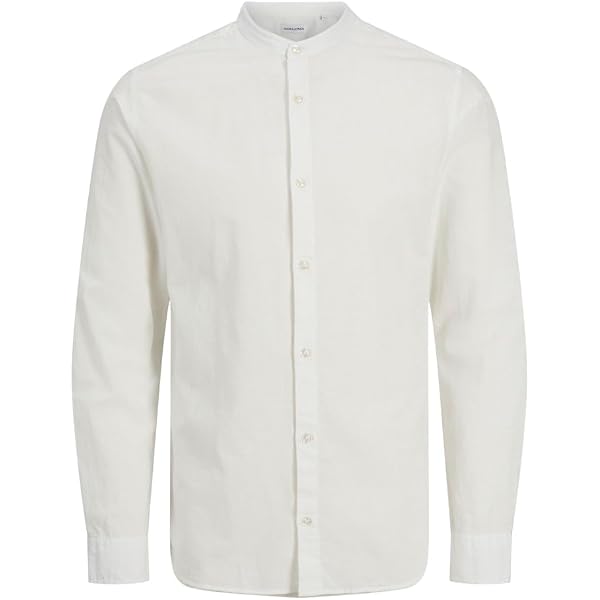 Jack & Jones linen blend short sleeve shirt in light blue