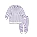 Oissie Baby Girls Square Neck Long Sleeve Sweater Set 6M Purple