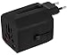 Produktbild AMAYO® Universal Welt Reiseadapter 2 USB Ladegerät Reisestecker Adapter World Travel Adapter für Weltweit EU/UK/US/AU Stecker LED-Betriebsanzeige Stromadapter 2.5A (Schwarz)