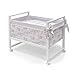Cambrass 56 x 90 x 73 cm Wooden Bedside Crib Next with Fabrics Collection Toile (Grey)