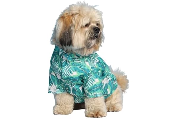 15 BUTTONS Rainforest Print Dog Shirt Super Soft Comfortable Pet Clothing, All Season Petwear, Pet Acessories (Recommended Breed - Shih Tzu, Poodle, Pug)(S)