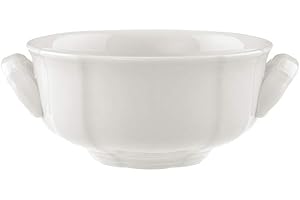 Villeroy & Boch Manoir kubek do zupy 350 ml, wysokość 5,5 cm, porcelana premium, biała, 0,35 l
