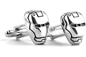 ONLINE-EXPRESS CUFFLINKS Iron Man 2 argento gemelli