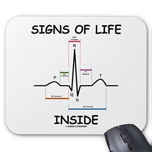 Preisvergleich Produktbild Signs Of Life Inside (ecg / ekg Heartbeat) Mouse Pad