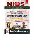 NIOS 338 Introduction to Law Class 12 All is Well Guide Plus+