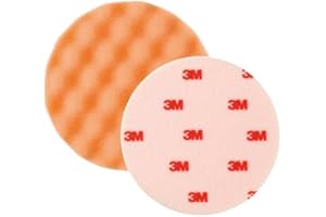 3M Perfect-it III Schiuma di Lucidatura con Borchie - vita extra, Arancione, Diametro 133mm, 2 pezzi